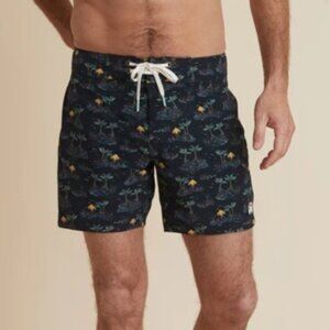 Marine Layer Men’s Coronado Board Short in Beachy Palm Print Size 34